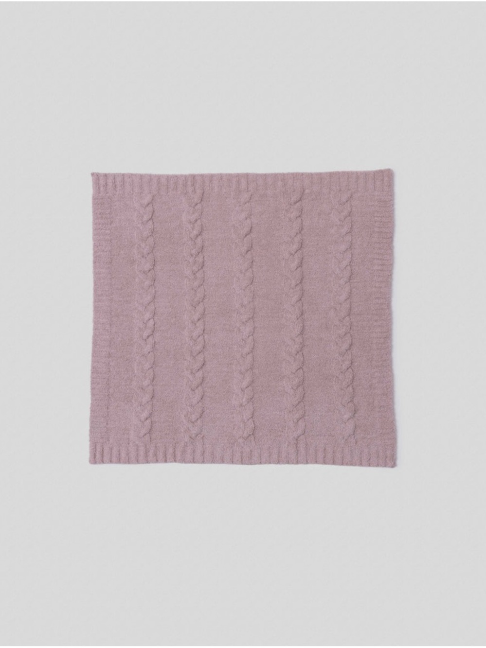 Barefoot Dreams Cable Baby Receiving blanket- Light Blush - Picture 4 of 5